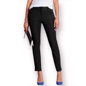 Banana Republic Jackson Fit Slim Ankle Pants Size 6 Black Crop Dress Slacks